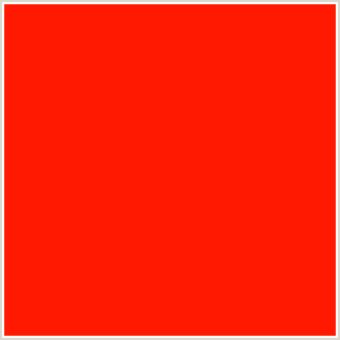 FF1900 Hex Color Image (RED, SCARLET)