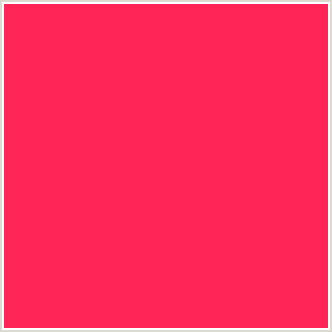 FF2657 Hex Color Image (RADICAL RED, RED)