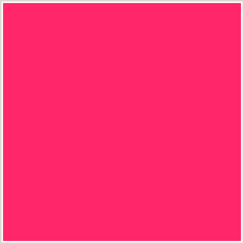 FF2669 Hex Color Image (RADICAL RED, RED)