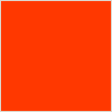 FF3800 Hex Color Image (RED ORANGE, SCARLET)