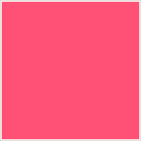 FF5075 Hex Color Image (RED, WILD WATERMELON)
