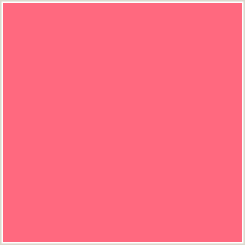 FF697F Hex Color Image (RED, SALMON, WILD WATERMELON)