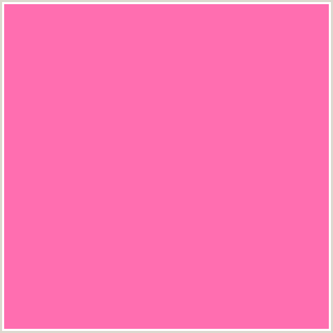 FF6EB0 Hex Color Image (DEEP PINK, FUCHSIA, FUSCHIA, HOT PINK, MAGENTA)