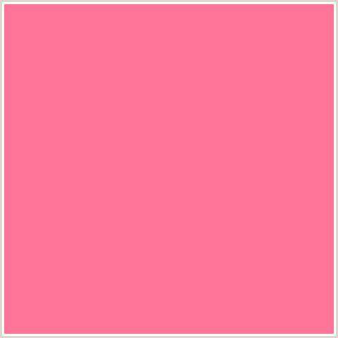 FF7598 Hex Color Image (RED, SALMON, TICKLE ME PINK)