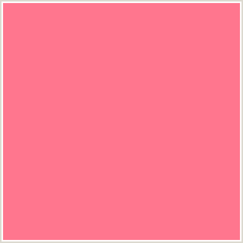 FF768E Hex Color Image (RED, SALMON, TICKLE ME PINK)