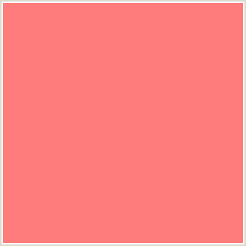FF7C7C Hex Color Image (RED, SALMON)