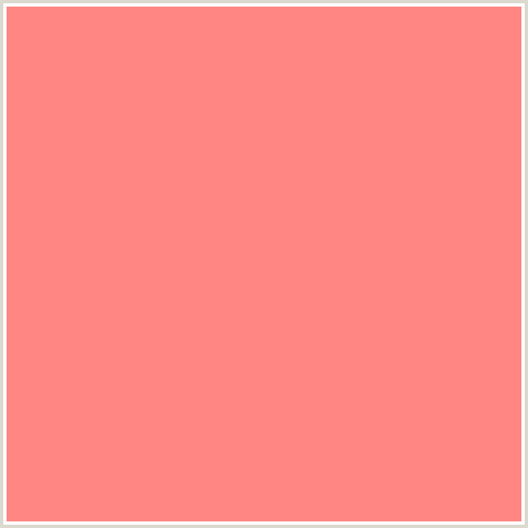 FF8683 Hex Color Image (LIGHT RED, PINK, RED, SALMON, VIVID TANGERINE)