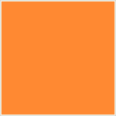 FF8833 Hex Color Image (CRUSTA, ORANGE RED)