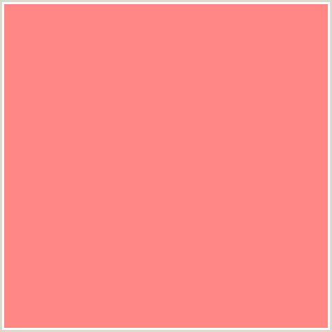 FF8887 Hex Color Image (LIGHT RED, PINK, RED, SALMON, VIVID TANGERINE)