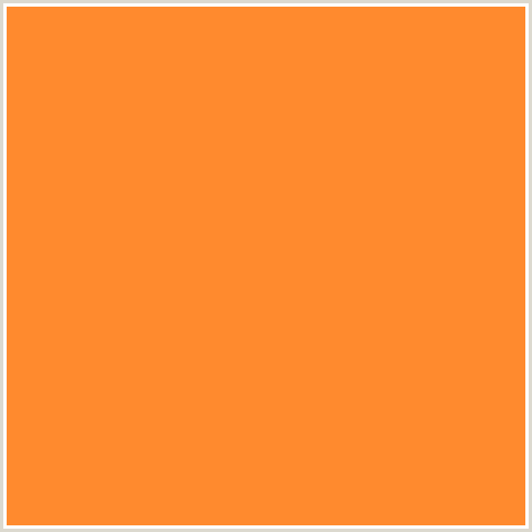 FF8A2E Hex Color Image (NEON CARROT, ORANGE RED)