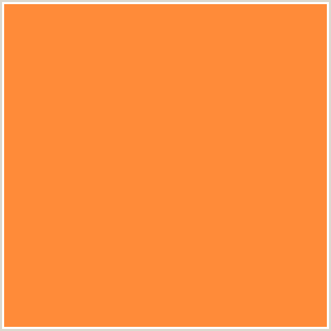 FF8B39 Hex Color Image (NEON CARROT, ORANGE RED)