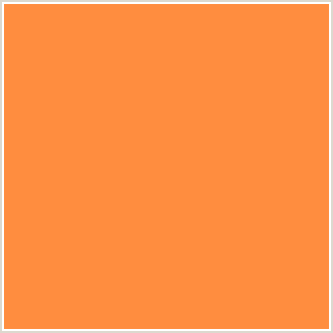 FF8D3F Hex Color Image (NEON CARROT, ORANGE RED)