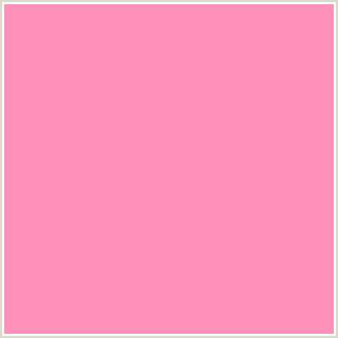 FF91B8 Hex Color Image (LIGHT RED, PINK, PINK SALMON, RED, SALMON)