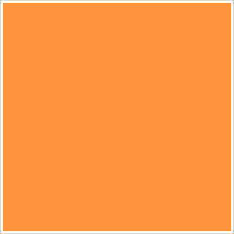 FF943D Hex Color Image (NEON CARROT, ORANGE RED)