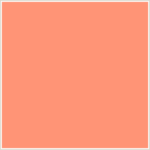 FF9476 Hex Color Image (RED ORANGE, VIVID TANGERINE)