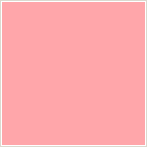FFA6AA Hex Color Image (CORNFLOWER LILAC, LIGHT RED, PINK, RED)