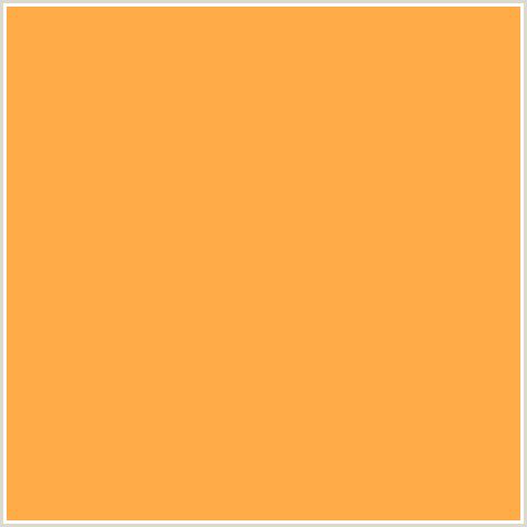 FFAC48 Hex Color Image (ORANGE, YELLOW ORANGE)