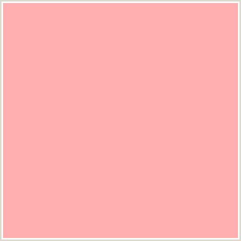 FFAFAF Hex Color Image (LIGHT RED, PINK, RED, SUNDOWN)