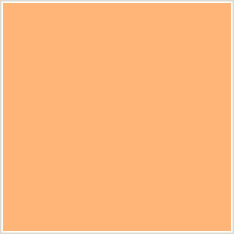 FFB578 Hex Color Image (MACARONI AND CHEESE, ORANGE RED)