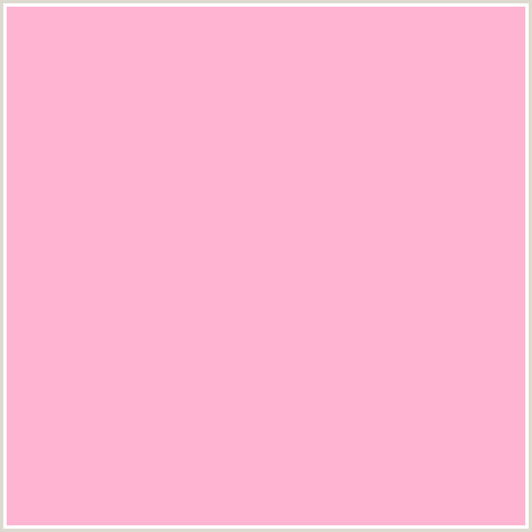FFB5D1 Hex Color Image (COTTON CANDY, LIGHT RED, PINK, RED)