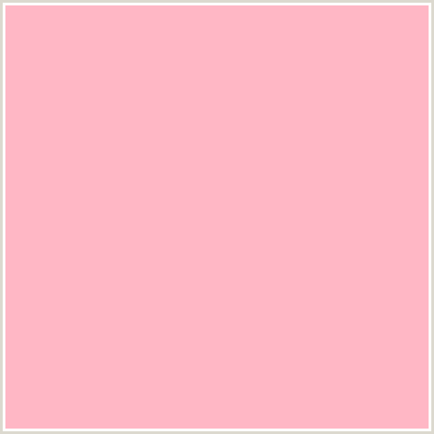 FFB7C5 Hex Color Image (LIGHT RED, PINK, RED)