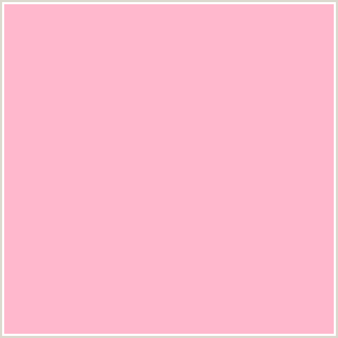 FFB8CD Hex Color Image (COTTON CANDY, LIGHT RED, PINK, RED)