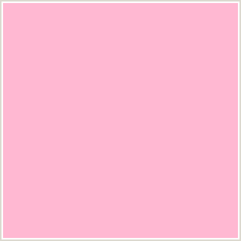 FFB8D2 Hex Color Image (COTTON CANDY, LIGHT RED, PINK, RED)