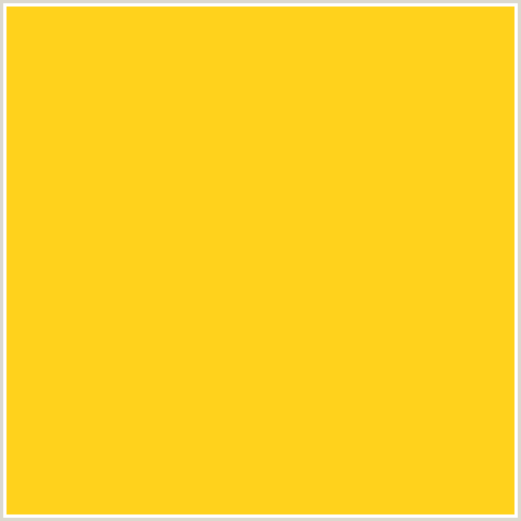 FFD21C Hex Color Image (CANDLELIGHT, ORANGE YELLOW)