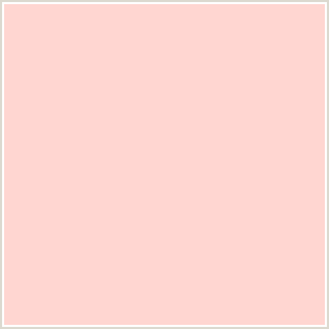 FFD6D1 Hex Color Image (LIGHT RED, PEACH SCHNAPPS, PINK, RED)