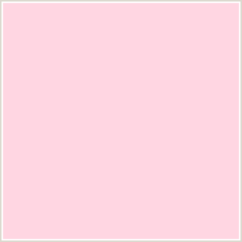 FFD6E2 Hex Color Image (LIGHT RED, PASTEL PINK, PINK, RED)