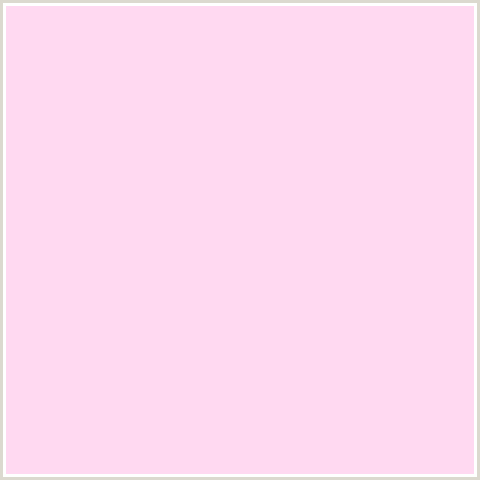 FFD9F1 Hex Color Image (DEEP PINK, FUCHSIA, FUSCHIA, HOT PINK, MAGENTA, PINK LACE)