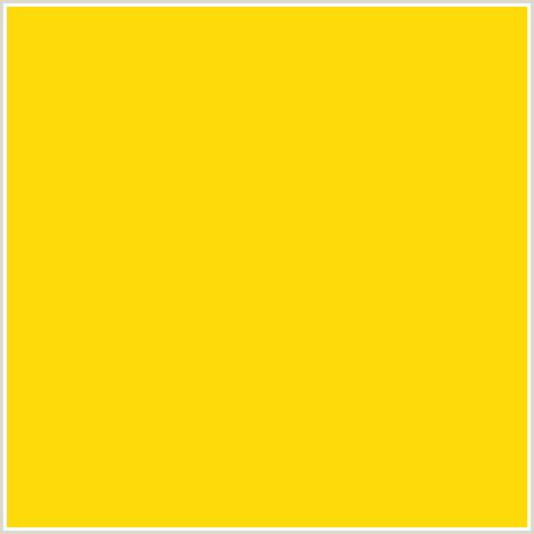 FFDA0A Hex Color Image (LEMON, SCHOOL BUS YELLOW, YELLOW)