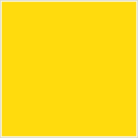 FFDB0D Hex Color Image (CANDLELIGHT, LEMON, YELLOW)