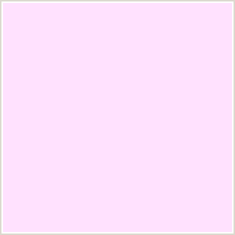 FFE1FE Hex Color Image (DEEP PINK, FUCHSIA, FUSCHIA, HOT PINK, MAGENTA, PINK LACE)