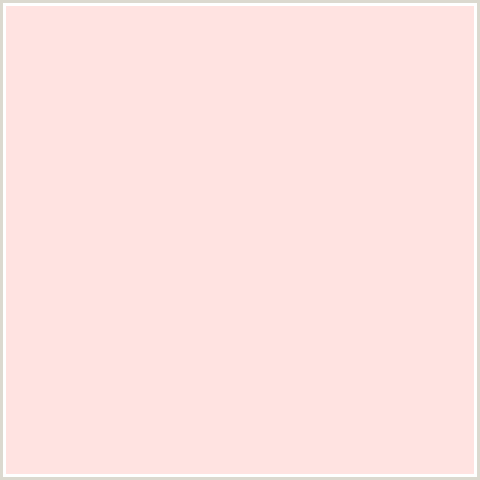 FFE3E1 Hex Color Image (LIGHT RED, PINK, PIPPIN, RED)