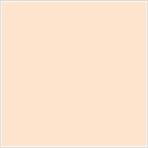 FFE4CD Hex Color Image (ORANGE RED, PEACH, TEQUILA)