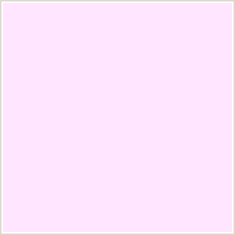 FFE5FF Hex Color Image (DEEP PINK, FUCHSIA, FUSCHIA, HOT PINK, MAGENTA, PINK LACE)