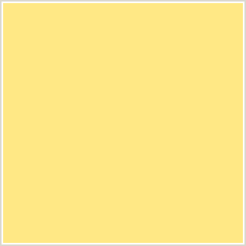 FFE885 Hex Color Image (ORANGE YELLOW, SALOMIE)