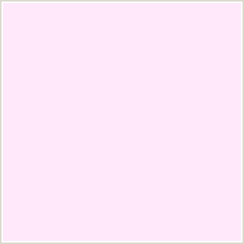FFE8F9 Hex Color Image (DEEP PINK, FUCHSIA, FUSCHIA, HOT PINK, MAGENTA, PINK LACE)