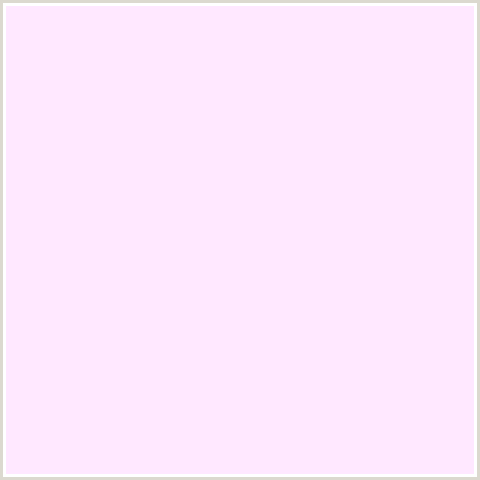FFE8FF Hex Color Image (DEEP PINK, FUCHSIA, FUSCHIA, HOT PINK, MAGENTA, PINK LACE)
