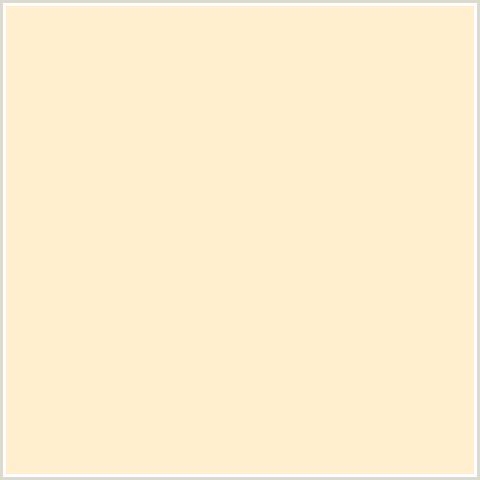 FFEFCF Hex Color Image (BARLEY WHITE, YELLOW ORANGE)
