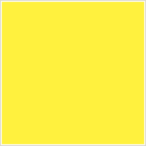 FFF13E Hex Color Image (GORSE, LEMON, YELLOW)