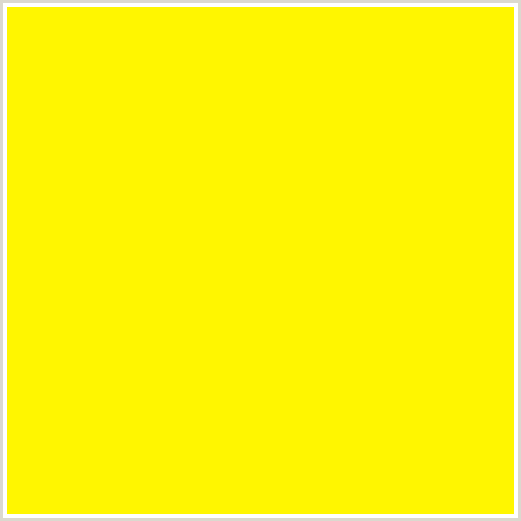 FFF600 Hex Color Image (LEMON, YELLOW)