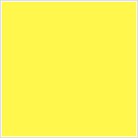 FFF74C Hex Color Image (GORSE, YELLOW)