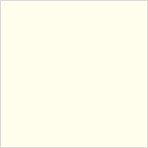FFFDEC Hex Color Image (APRICOT WHITE, BEIGE, YELLOW)