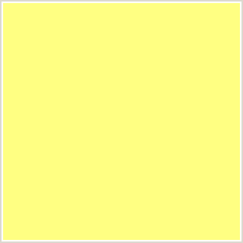 FFFF82 Hex Color Image (DOLLY, YELLOW GREEN)